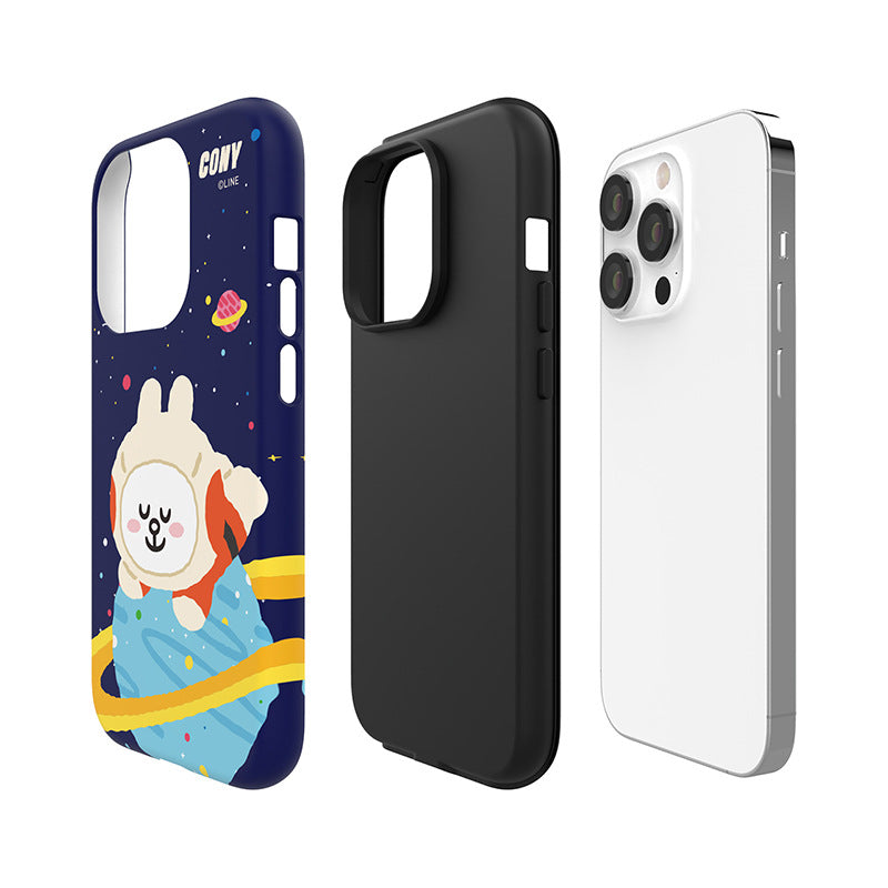 Line Friends Space Dual Layer TPU+PC Shockproof Guard Up Combo Case Cover