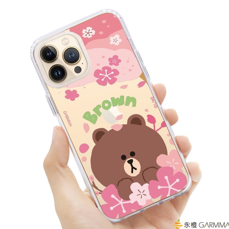 GARMMA Line Friends Sakura Air Cushion TPU+PC Back Case Cover