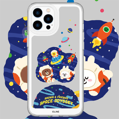 Line Friends Clear Shockproof Air Cushion Back Case Cover