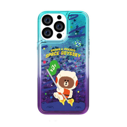 Line Friends Space Bling Aqua Case Cover