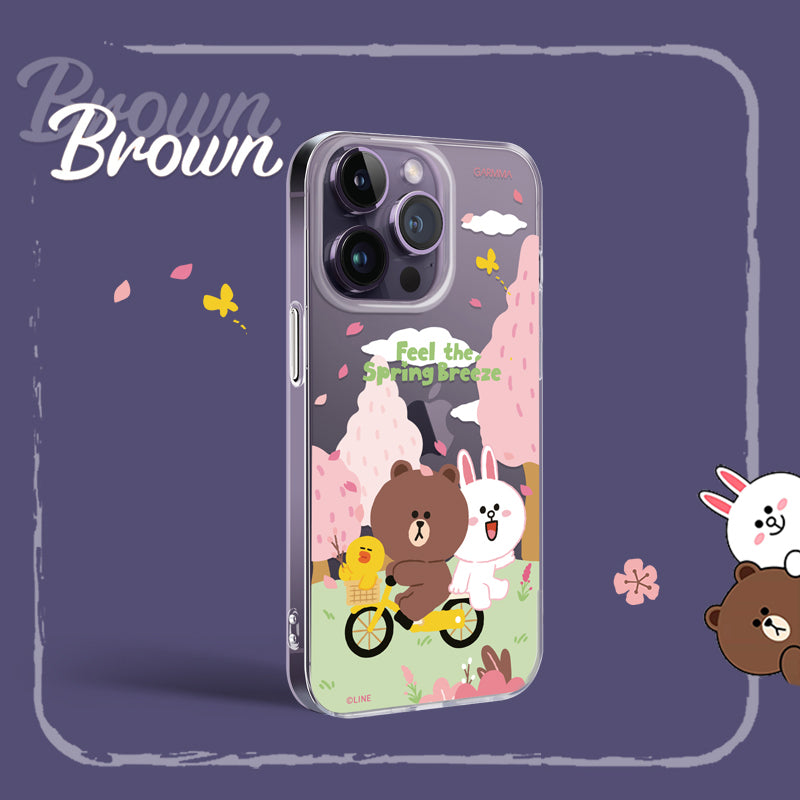 GARMMA Line Friends Sakura Air Cushion TPU+PC Back Case Cover