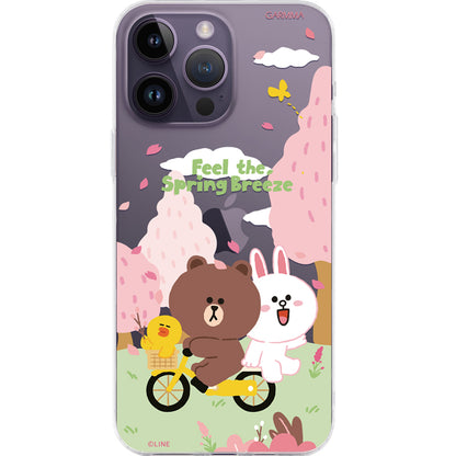 GARMMA Line Friends Sakura Air Cushion TPU+PC Back Case Cover