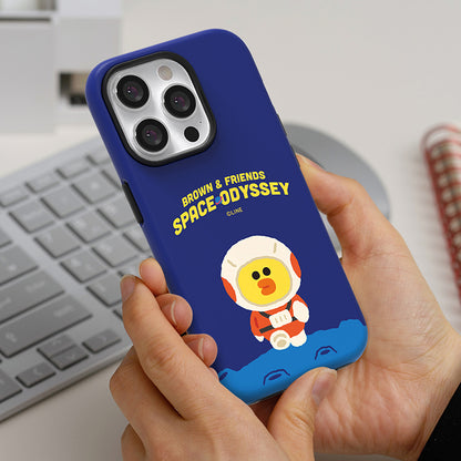 Line Friends Space Dual Layer TPU+PC Shockproof Guard Up Combo Case Cover