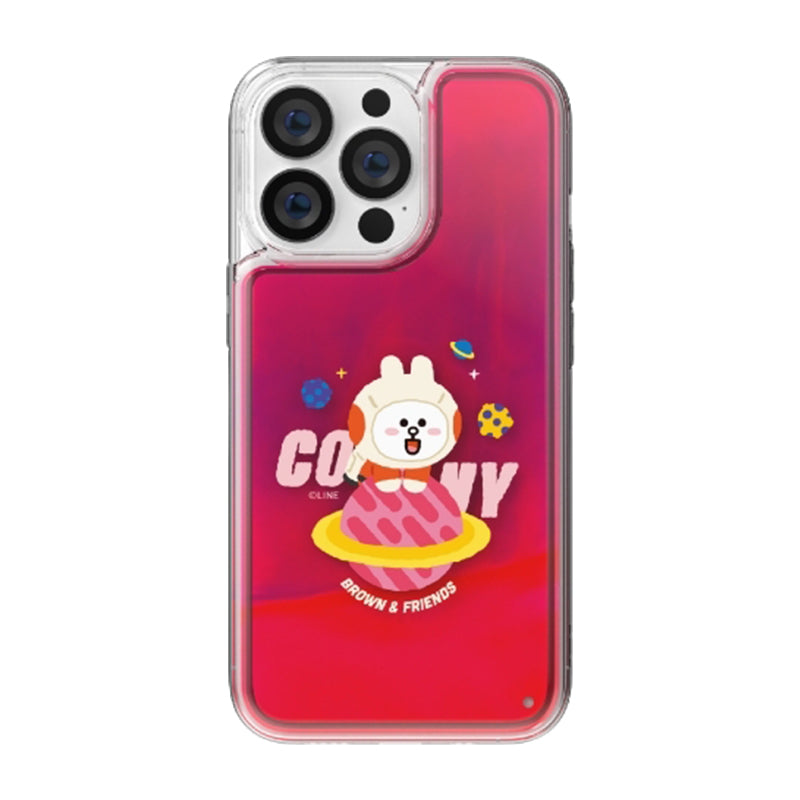 Line Friends Space Neon Aqua Case Cover