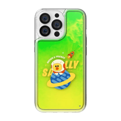 Line Friends Space Neon Aqua Case Cover