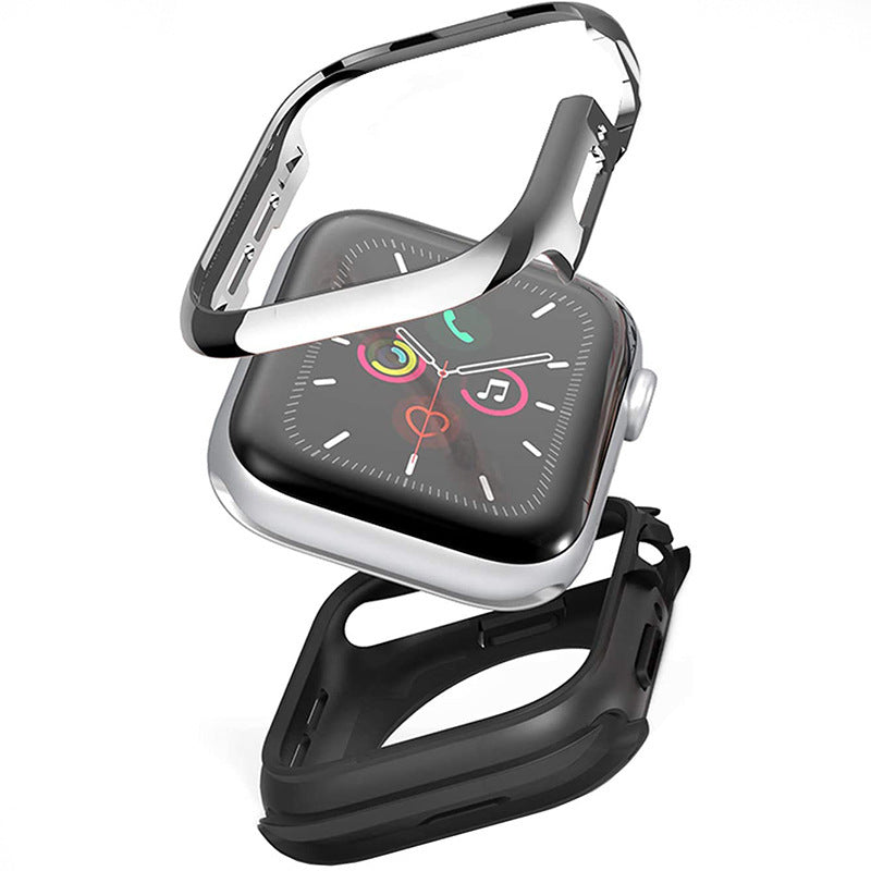 SwitchEasy Odyssey Modern Aluminum Metal + Bayer TPU Bumper Frame Case for Apple Watch