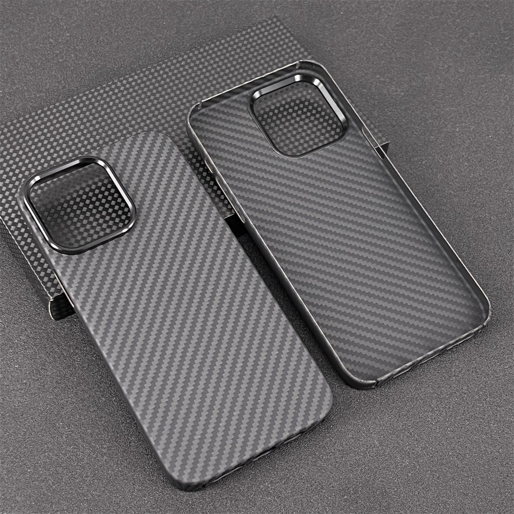 Oatsbasf Luxury Pure Carbon Fiber Case for Apple iPhone 14 Pro Max | iPhone 14 Pro