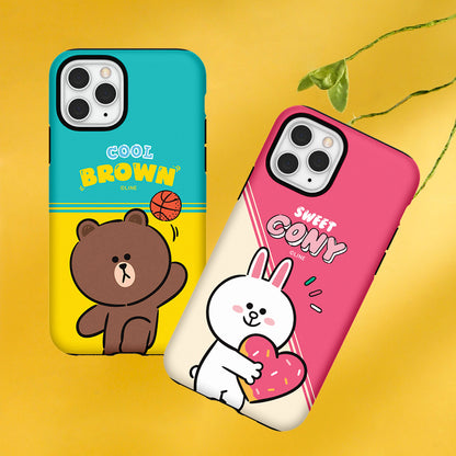 Line Friends Play Dual Layer TPU+PC Shockproof Guard Up Combo Case Cover