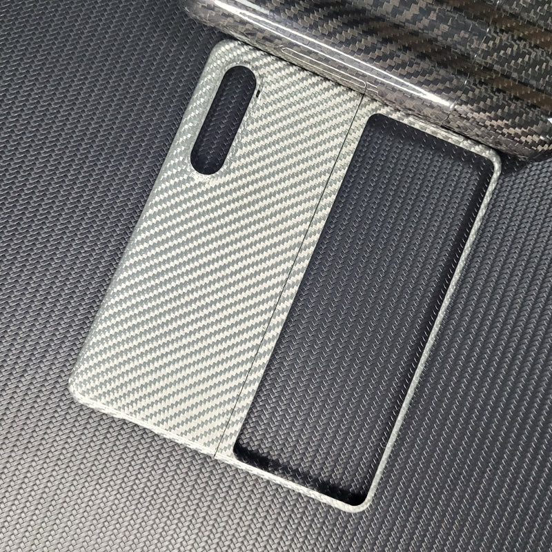 Oatsbasf Luxury Pure Carbon Fiber Case for Samsung Foldable Smartphones