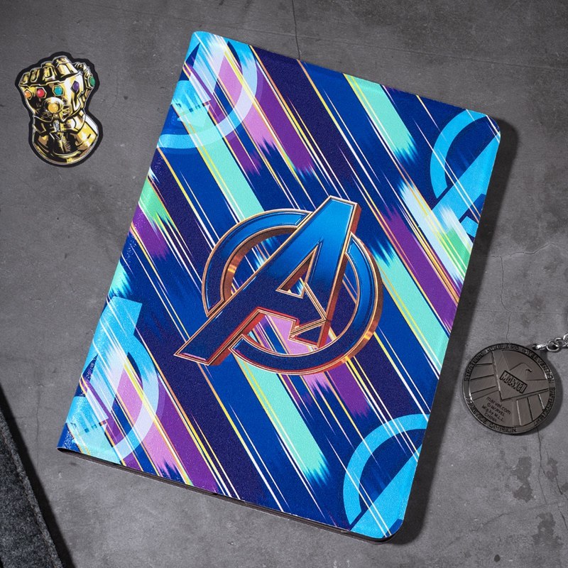 UKA Marvel Avengers Auto Sleep Folio Stand Dazzle Case Cover for Apple iPad