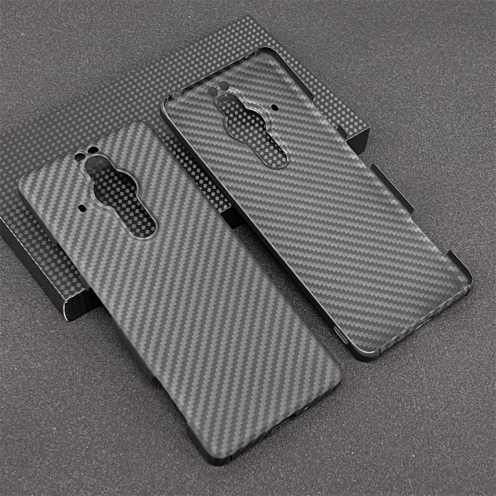 Oatsbasf Luxury Pure Carbon Fiber Case for SONY Smartphones