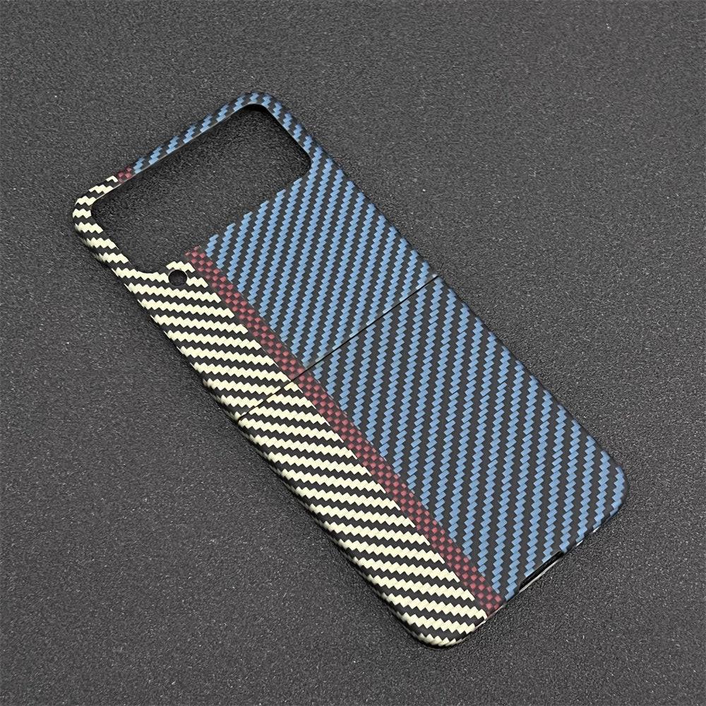 Oatsbasf Luxury Pure Carbon Fiber Case for Samsung Foldable Smartphones