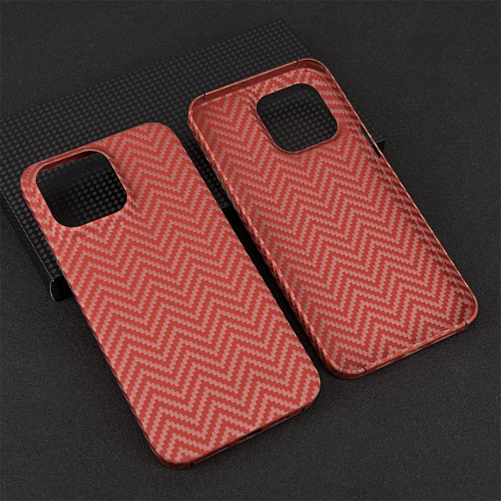 Oatsbasf Luxury Pure Carbon Fiber Case for Apple iPhone 14 Plus / iPhone 14