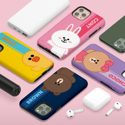 Line Friends Greeting Dual Layer TPU+PC Shockproof Guard Up Combo Case Cover