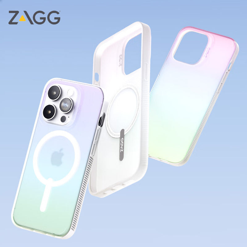 ZAGG Iridescent Snap MagSafe Anti-microbial D3O Ultimate Impact Protection Case Cover