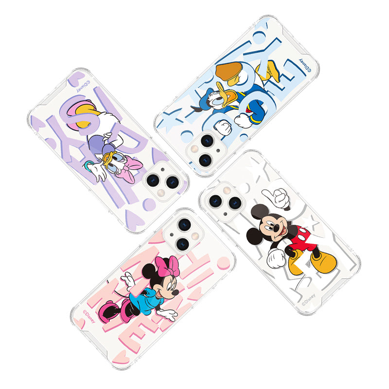 UKA Disney Shockproof Air Cushion TPU+PC Clear Back Case Cover