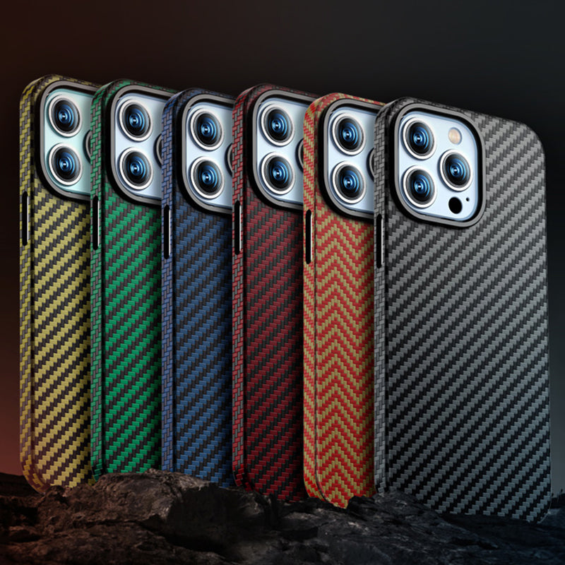 Oatsbasf Luxury Pure Carbon Fiber Case for Apple iPhone 14 Pro Max | iPhone 14 Pro