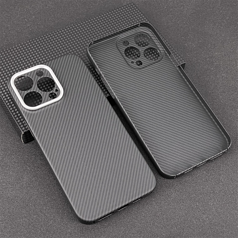 Oatsbasf Luxury Pure Carbon Fiber Case for Apple iPhone 14 Plus / iPhone 14