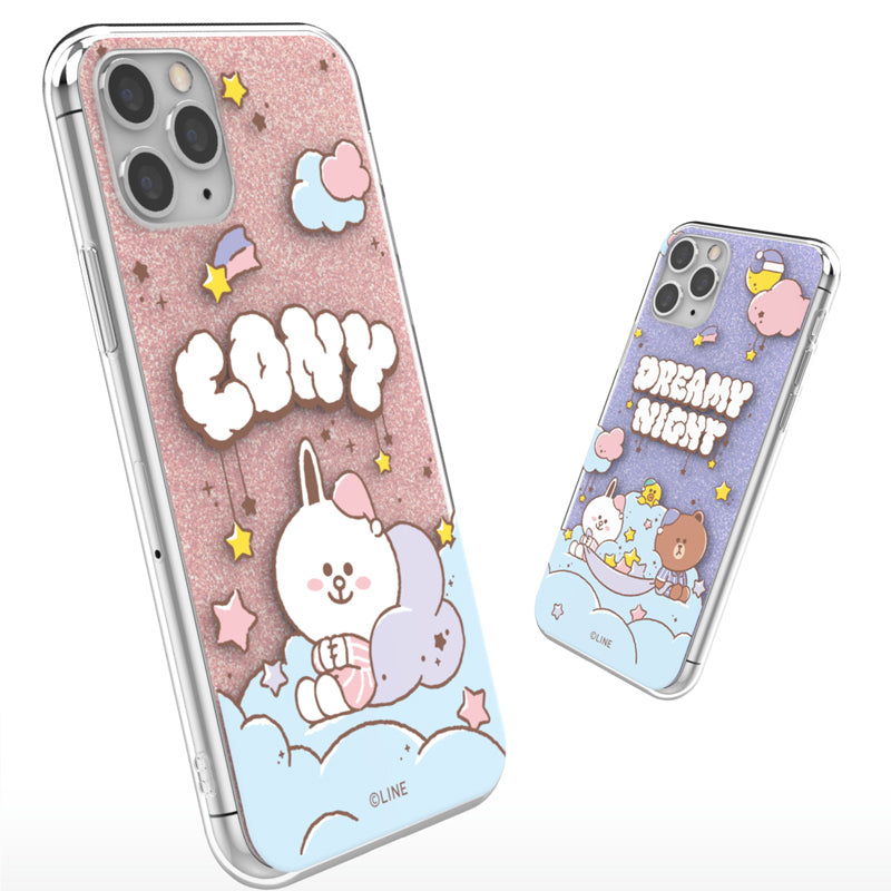 Line Friends Dreamy Night IMD Dual Layer Jelly Case Cover