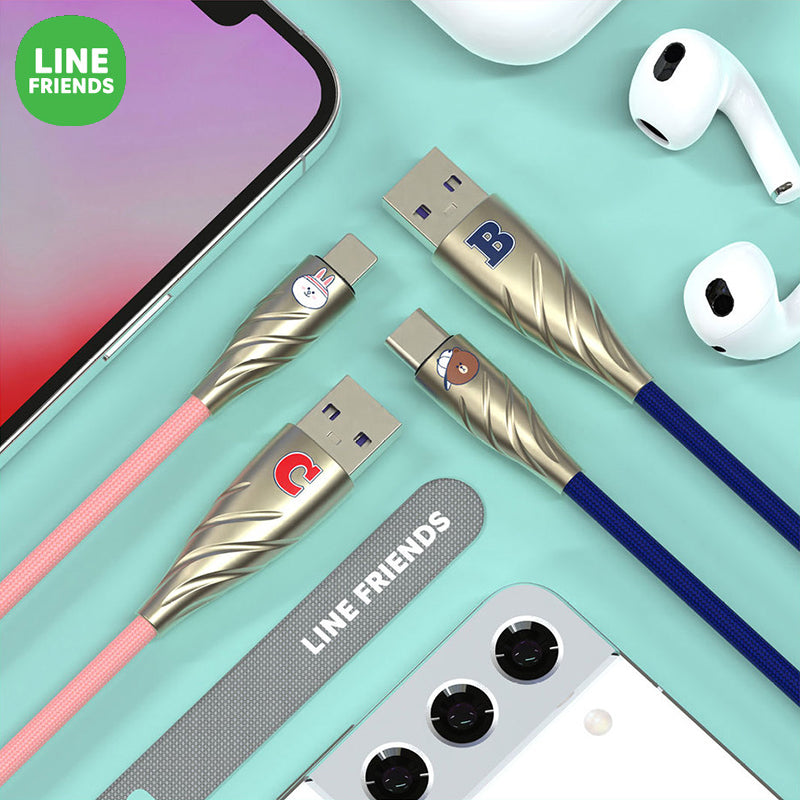 Line Friends Brown Sports Club Fast Charging Cable