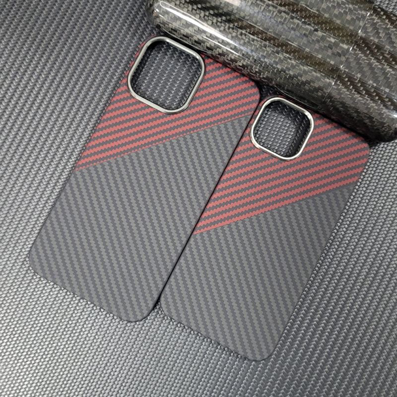 Oatsbasf Luxury Pure Carbon Fiber Case for Apple iPhone 13 series