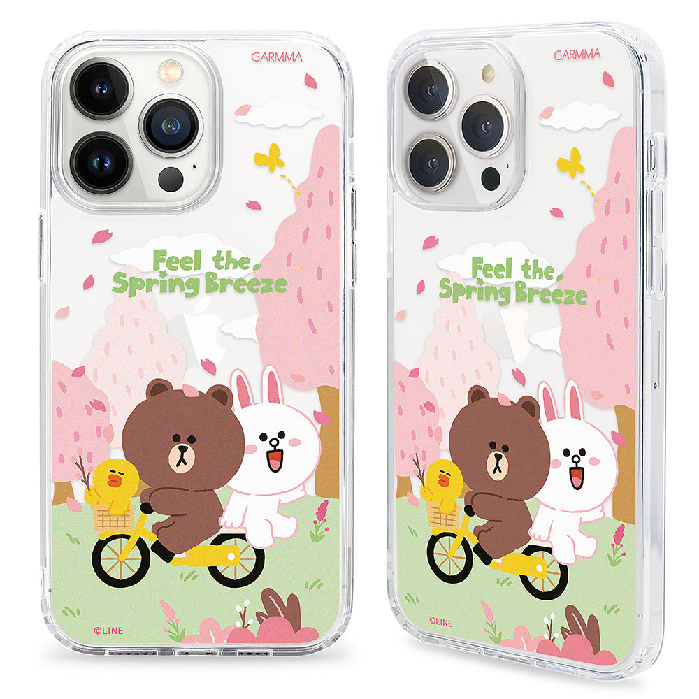 GARMMA Line Friends Sakura Air Cushion TPU+PC Back Case Cover