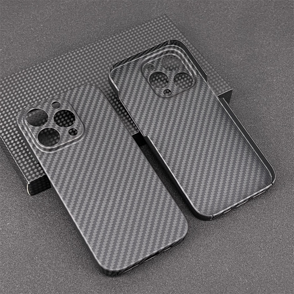 Oatsbasf Luxury Pure Carbon Fiber Case for Apple iPhone 14 Plus / iPhone 14