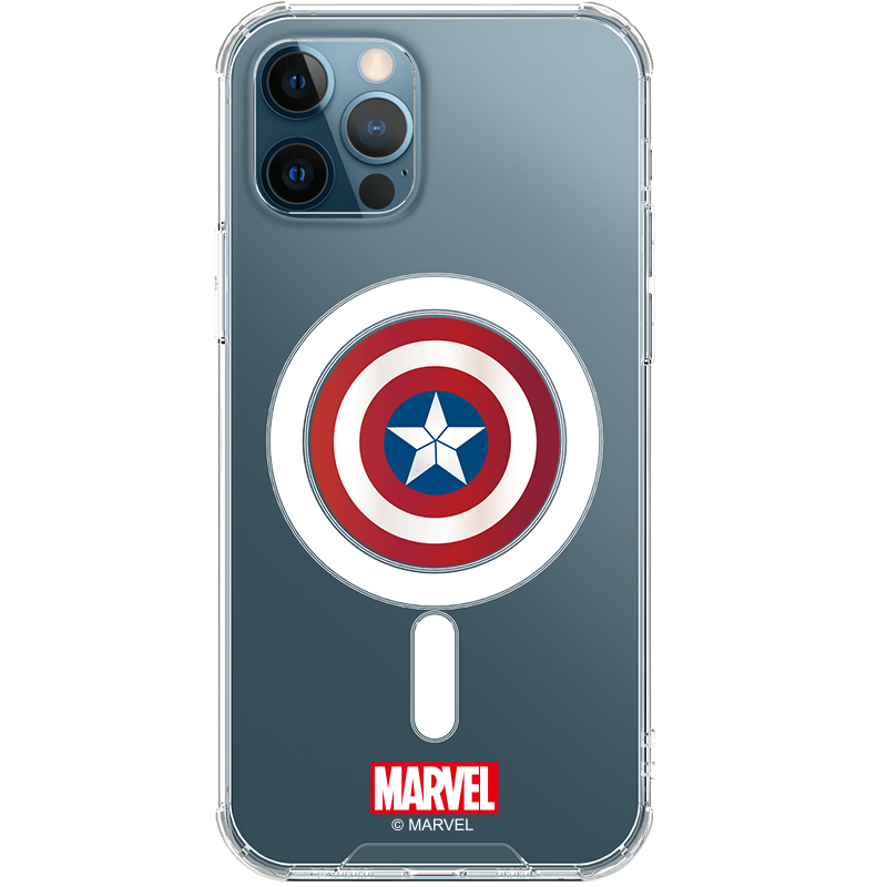 UKA Marvel Avengers Anti-fall Clear PC+TPU Magnetic MagSafe Case Cover