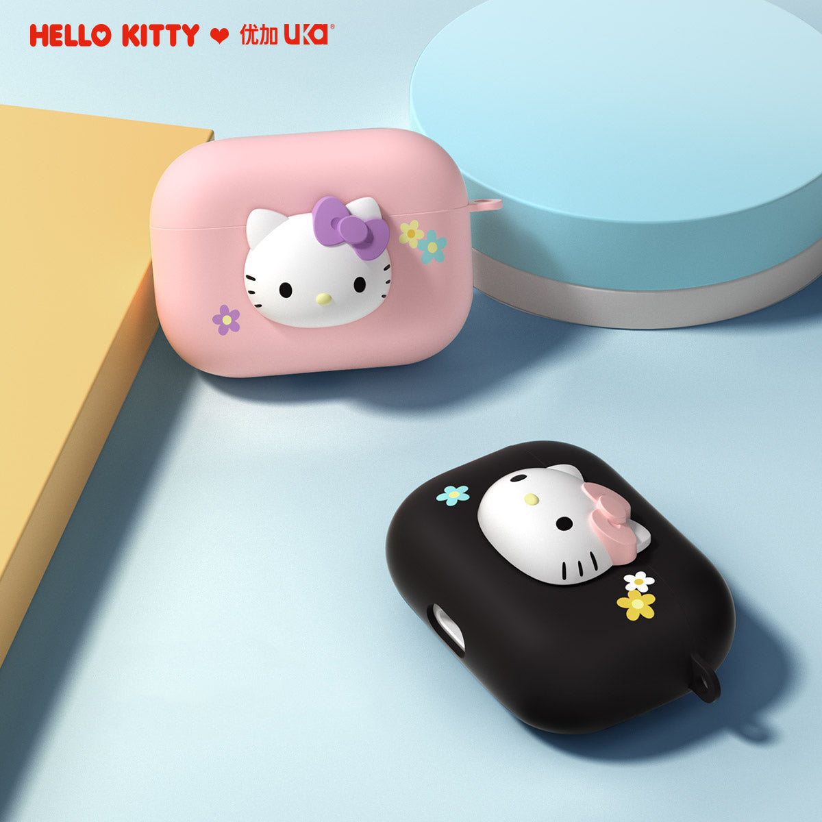 UKA 3D Hello Kitty Matte Touch Apple AirPods Pro/2&1 Charging Case Cover