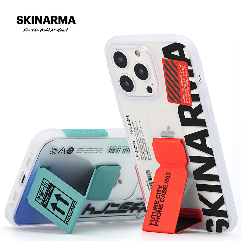 Skinarma Clear Case with Extendable Grip Stand