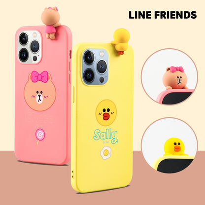 Line Friends Figure Shockproof 3D Silicone Case Cover