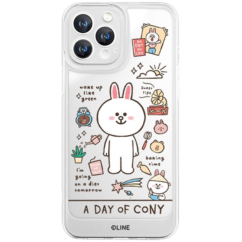 Line Friends Clear Shockproof Air Cushion Back Case Cover