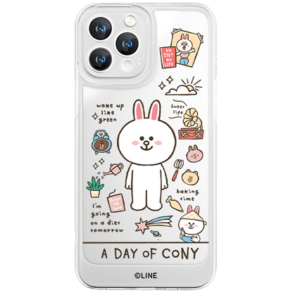 Line Friends Clear Shockproof Air Cushion Back Case Cover