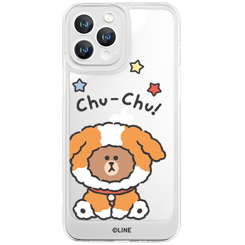 Line Friends Clear Shockproof Air Cushion Back Case Cover