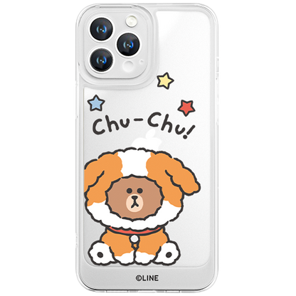 Line Friends Clear Shockproof Air Cushion Back Case Cover