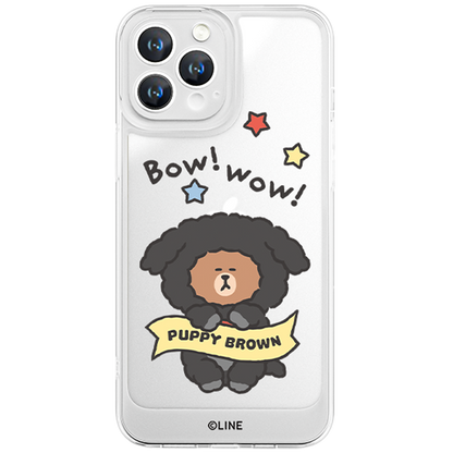 Line Friends Clear Shockproof Air Cushion Back Case Cover