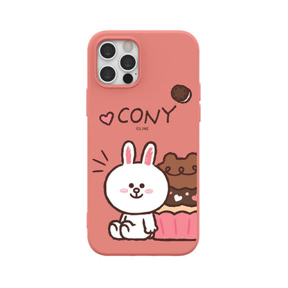 Line Friends Liquid Silicone Soft Color Jelly Back Case Cover