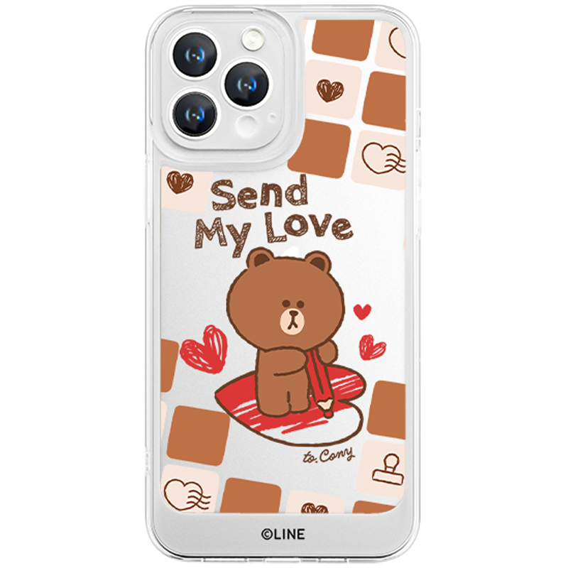 Line Friends Clear Shockproof Air Cushion Back Case Cover