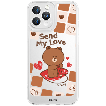 Line Friends Clear Shockproof Air Cushion Back Case Cover