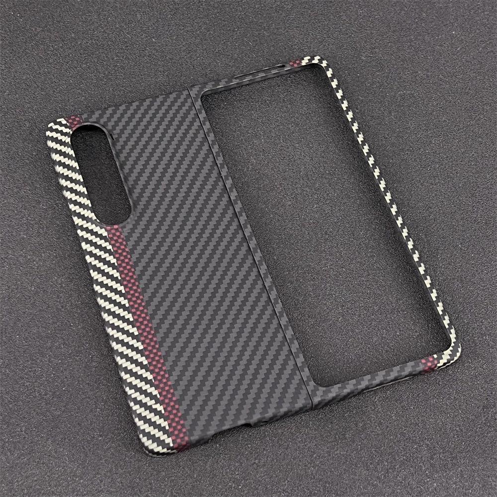 Oatsbasf Luxury Pure Carbon Fiber Case for Samsung Foldable Smartphones