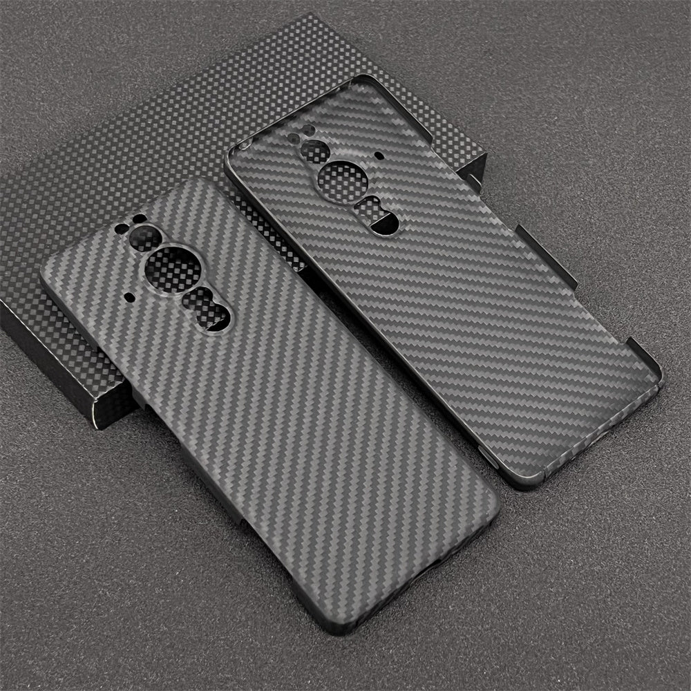 Oatsbasf Luxury Pure Carbon Fiber Case for SONY Smartphones