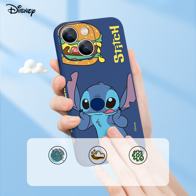 UKA Disney Stitch Side Print Liquid Silicone Case Cover