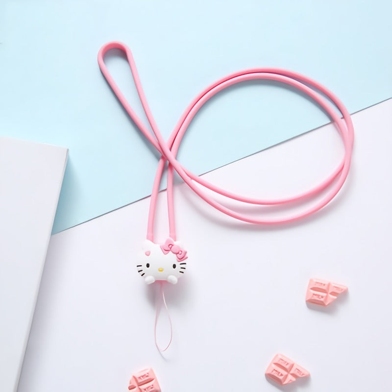 GARMMA Hello Kitty & My Melody Anti-lost Silicone Strap Universal Lanyard