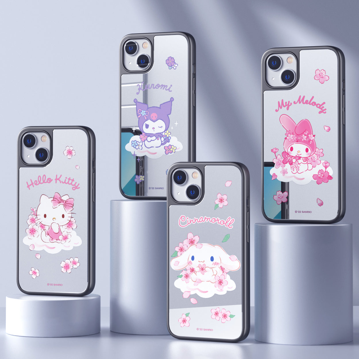 UKA Sanrio Characters Cherry Blossom Mirror Back Case Cover