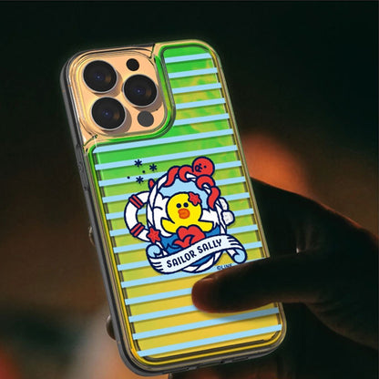 Line Friends Let's Set Sail Neon Aqua Case Cover