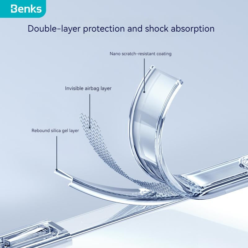 Benks MagSafe Soft Edge Glass Back Cover Case