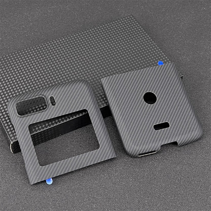 Oatsbasf Luxury Pure Carbon Fiber Case for Motorola Razr Smartphones