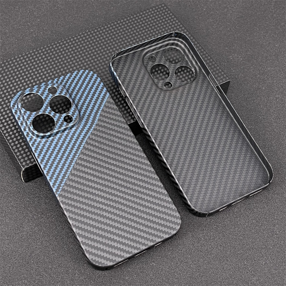 Oatsbasf Luxury Pure Carbon Fiber Case for Apple iPhone 14 Plus / iPhone 14