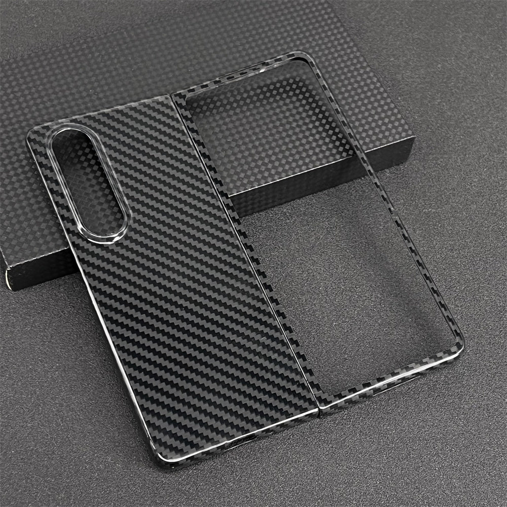 Oatsbasf Luxury Pure Carbon Fiber Case for Samsung Foldable Smartphones