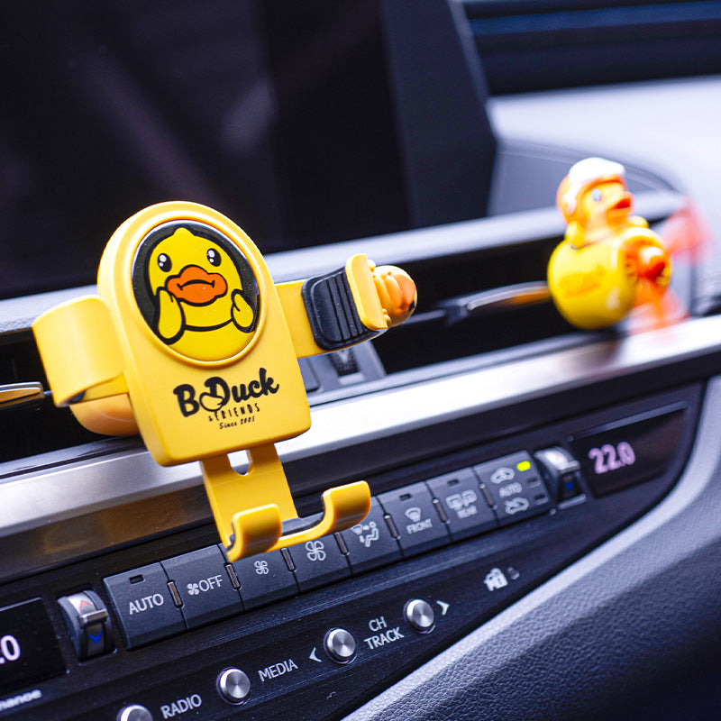 B.Duck Figure Car Gravity Bracket Phone Holder